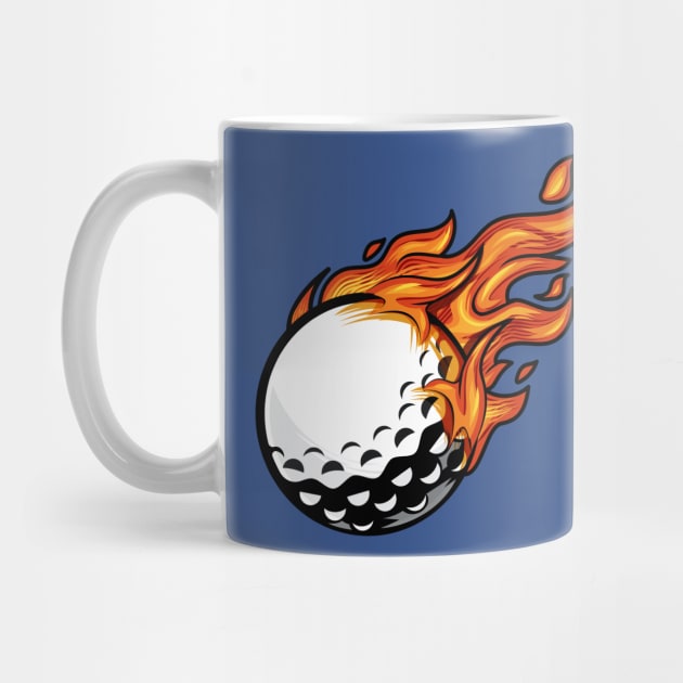 Golf Ball Fire Sport Competition by OnlyWithMeaning